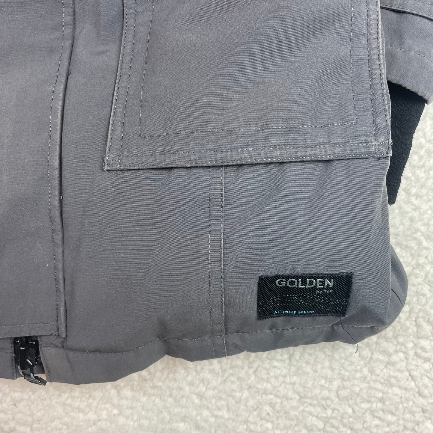 Tna Golden Bancroft Parka Altitude Series Grey Faux Fur Hood Jacket