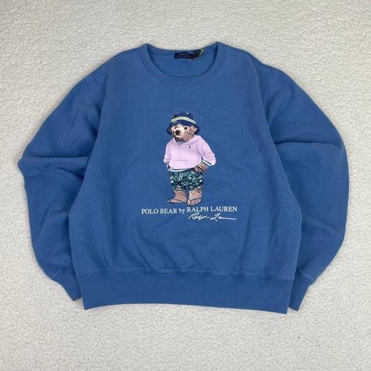 Ralph Lauren Polo Bear Bucket Hat Blue Sweatshirt