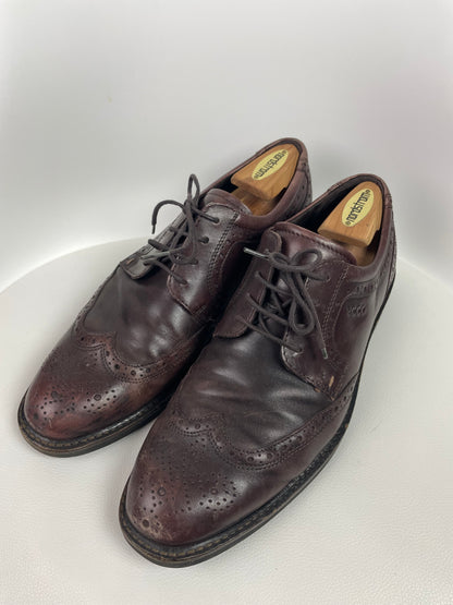 Ecco ST.1 Hybrid Wingtip Derby Brogue Brown Shoes