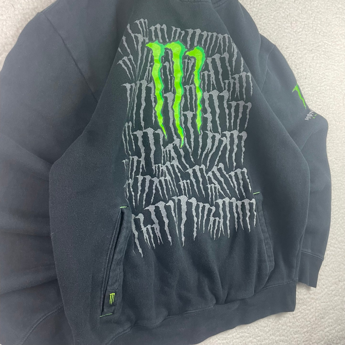 Vintage Monster Energy AOP Pullover Hoodie Sweatshirt