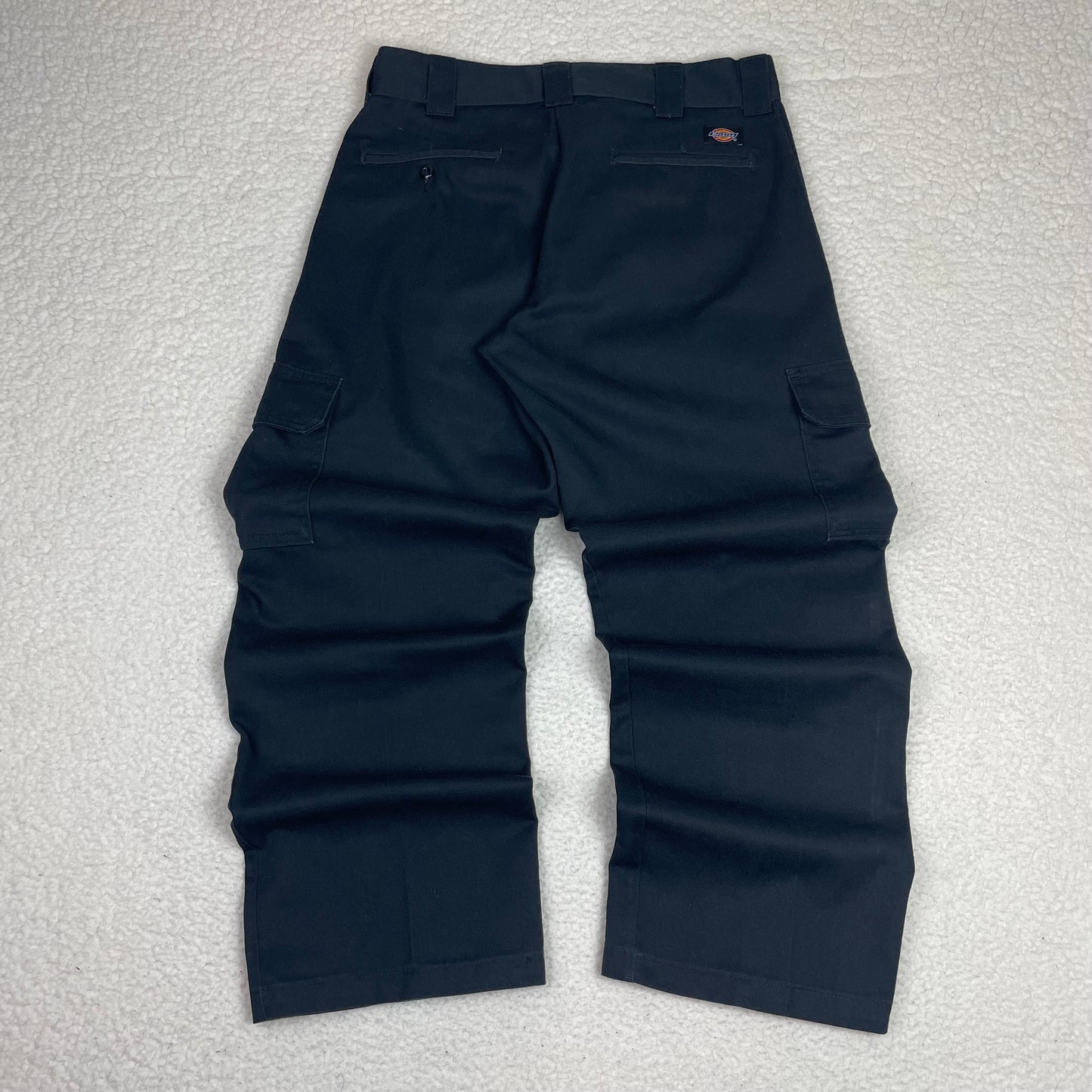 Vintage Dickies Loose Fit Cargo Black Baggy Work Pants