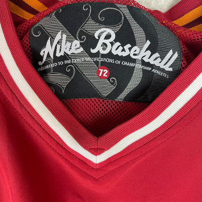 Retro Nike Swoosh Varsity Pullover Red Windbreaker