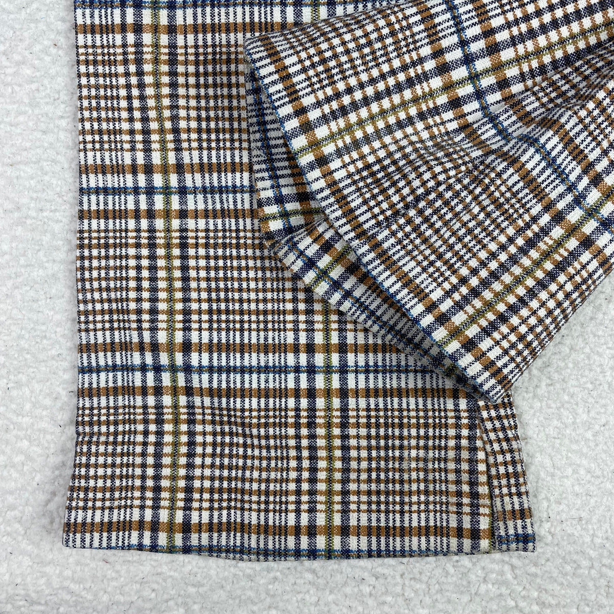 Vintage Leeds Plaid Cotton High Rise Wide Leg Pants (26)