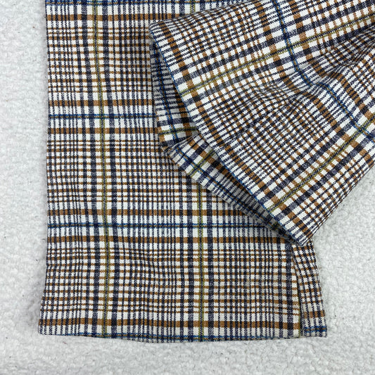 Vintage Leeds Plaid Cotton High Rise Wide Leg Pants (26)