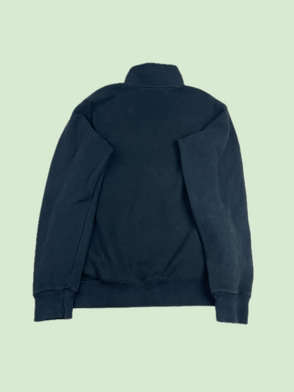 OVO October's Very Own Black Quarter Zip Embroidered Sweatshirt