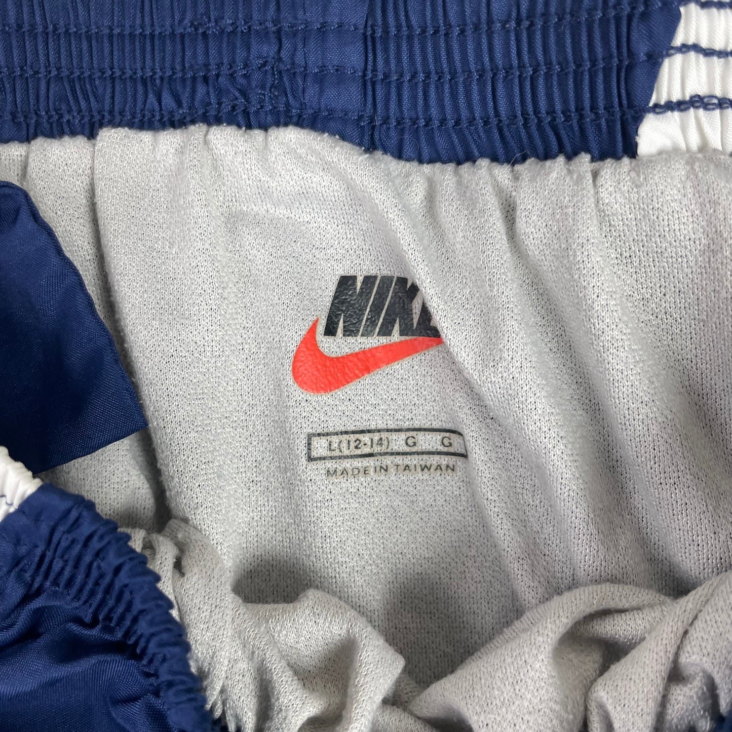 Nike Navy Blue White Side Panel Running Shorts