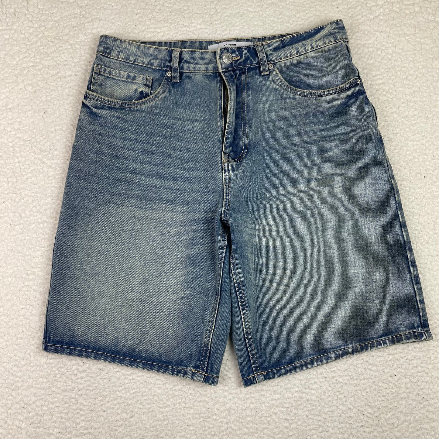 Vintage Baggy UH Denim Whiskered Jean Shorts
