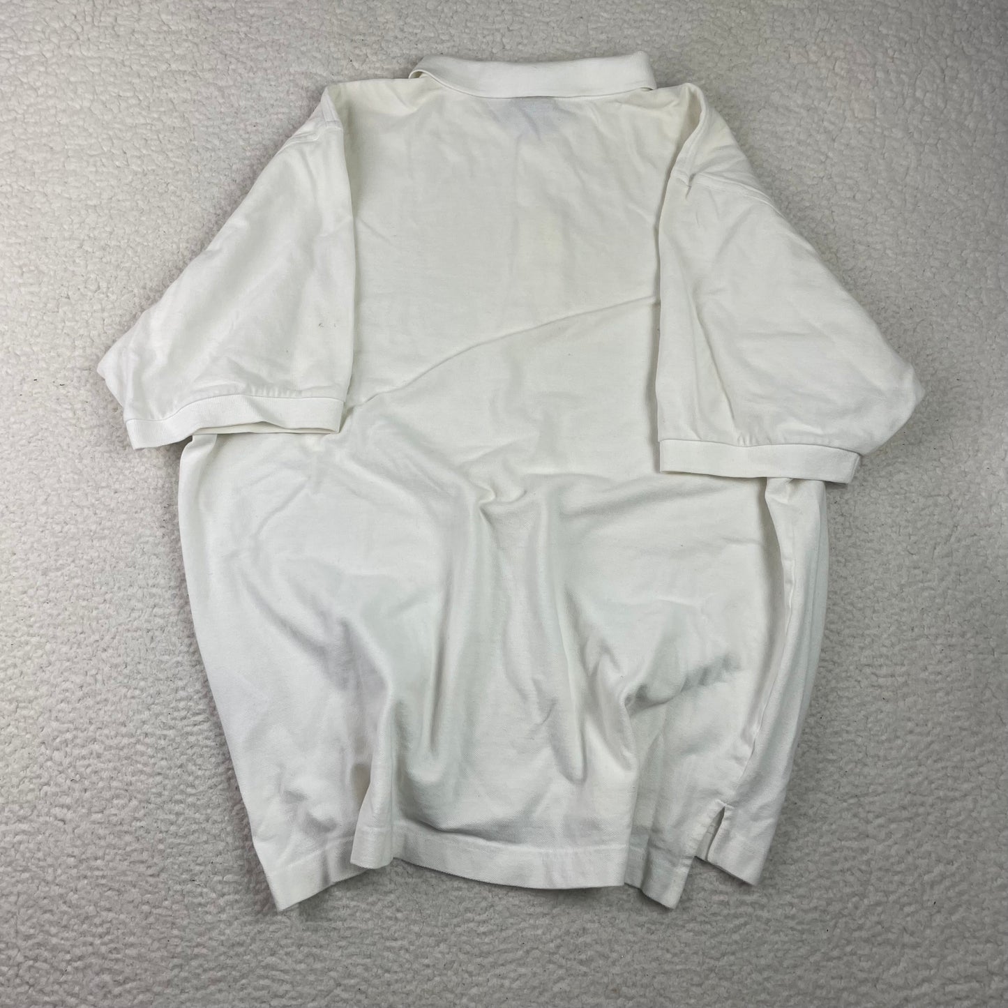 Vintage Nike Center Logo Cream White Polo