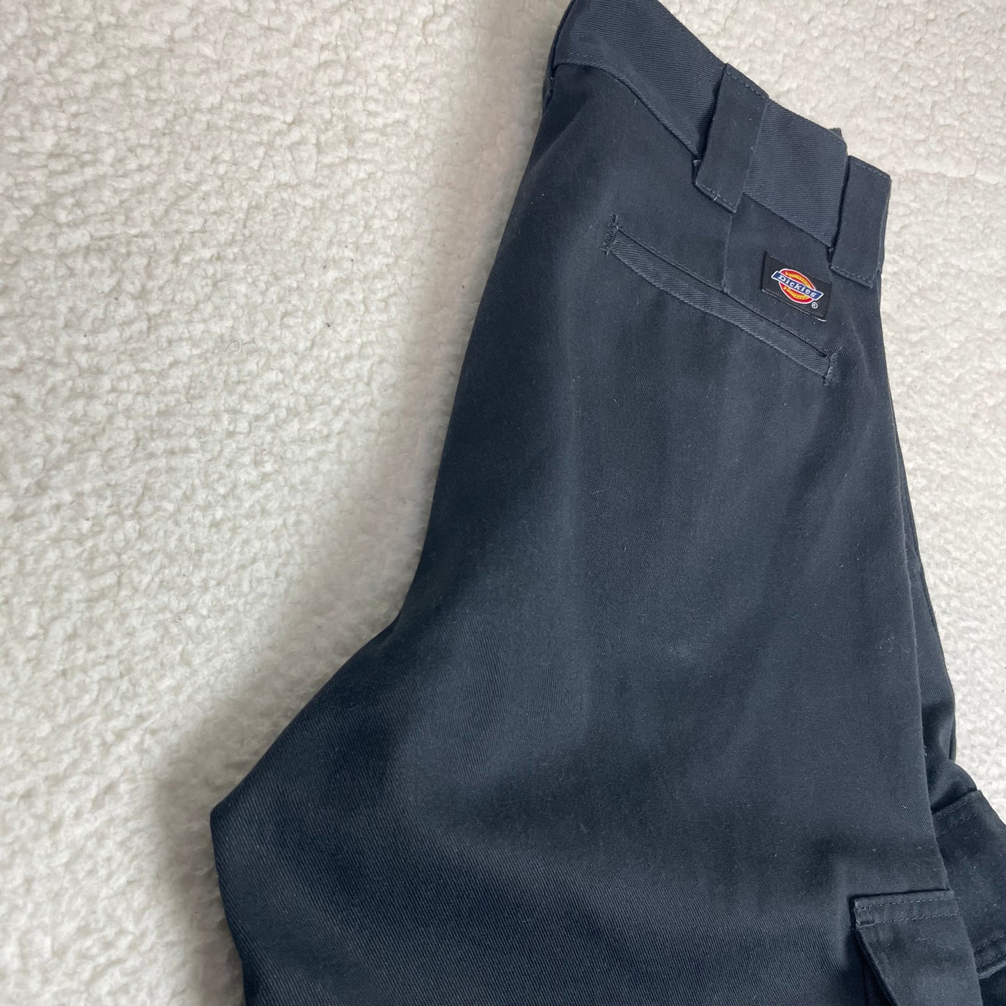 Vintage Dickies Loose Fit Cargo Black Baggy Work Pants