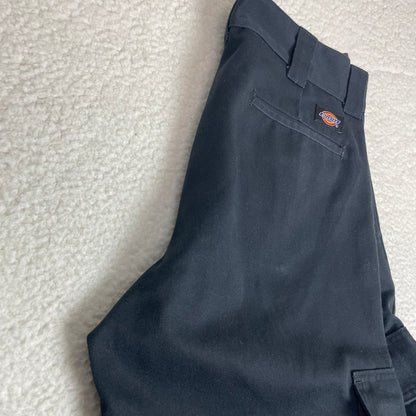 Vintage Dickies Loose Fit Cargo Black Baggy Work Pants
