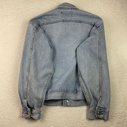 Vintage President Stone Denim Button Up Jacket