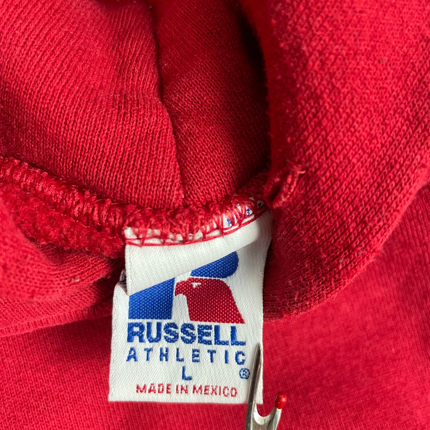 Vintage Russell Purpose Red Pullover Hoodie