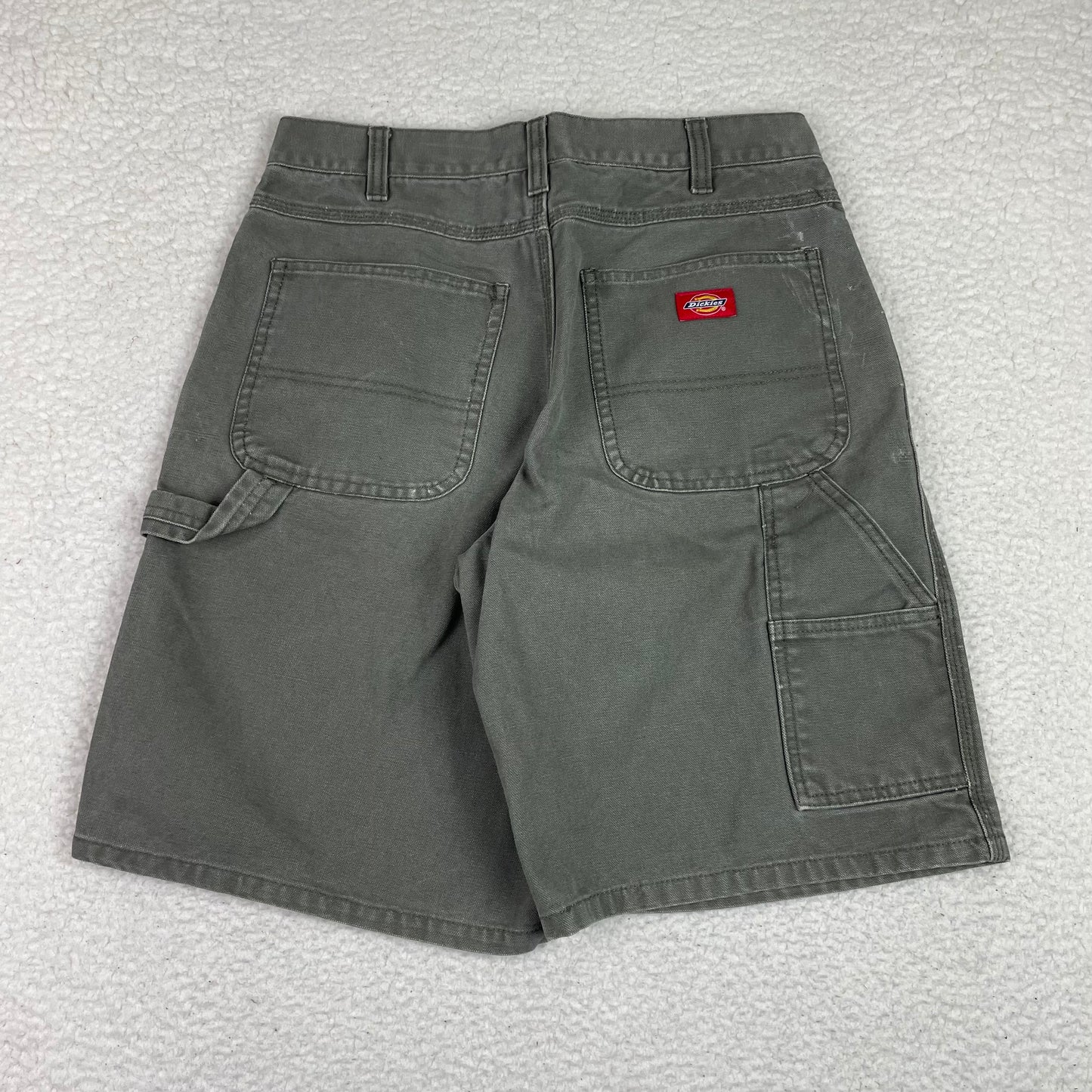 Vintage Dickies Olive Green Carpenter Canvas Shorts