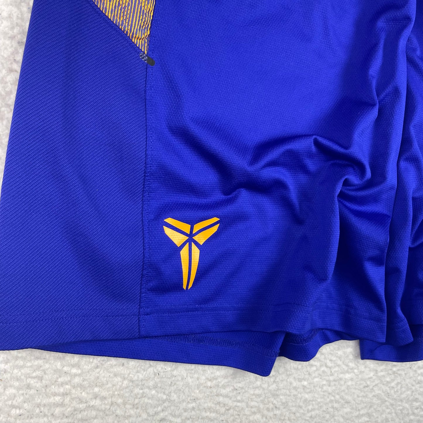 Kobe Bryant Baggy Dri Fit Lakers Yellow Purple Shorts