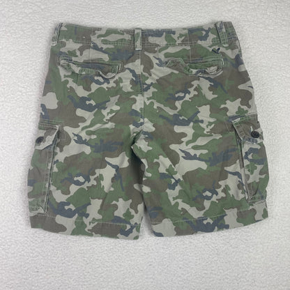 American Eagle Woodland Camo Baggy Cargo Shorts