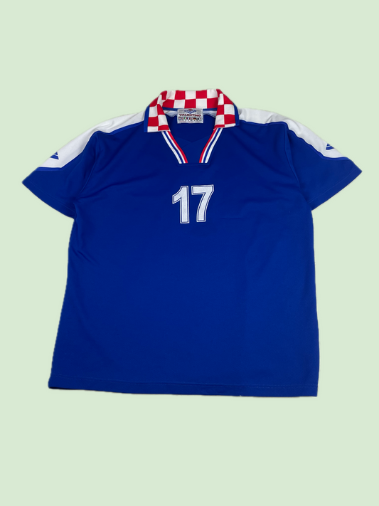 Valentino Sport Croatia Robert Jarni 17 Soccer Jersey Blue