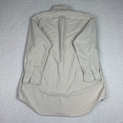 Vintage Ralph Lauren Polo Off White Khaki Button Up Long Sleeve Shirt