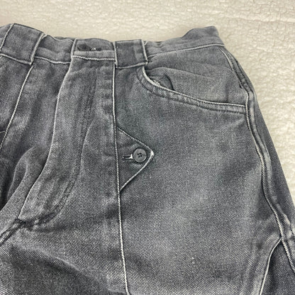 Vintage Arrston Volaju Kohshin Satoh Black Denim Barrel Jeans 28