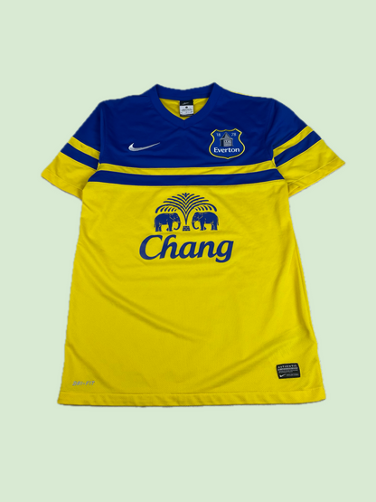 Nike Everton FC Yellow Blue Chang Sponsor Soccer Jersey