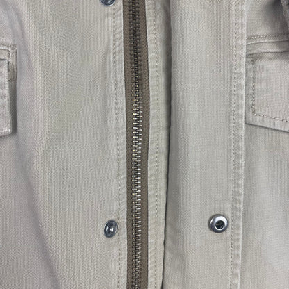 Y2K Gap Tan Utility Field Jacket L Gorpcore Safari Snap Button Lined
