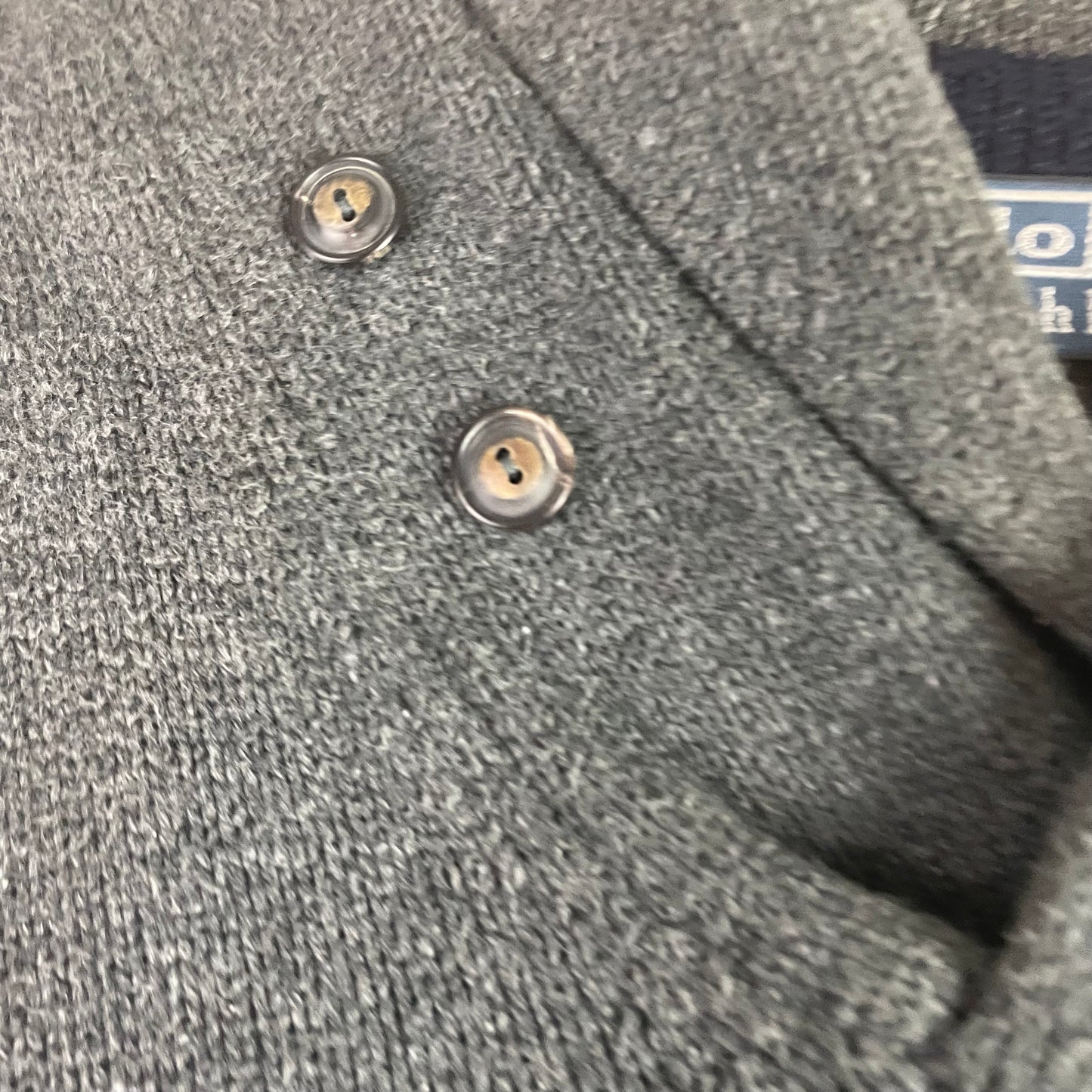 Polo Ralph Lauren Shawl Collar Gray Sweater