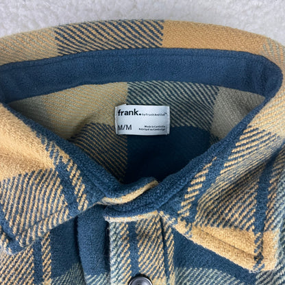 Frank & Oak Button Up Plaid Shrit Fleece Shacket