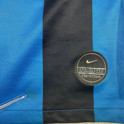 Nike Inter Milan Pirelli Home Soccer Jersey Blue Black Striped