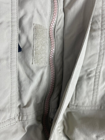 Eddie Bauer Beige Down-filled Hooded Jacket XL Gorpcore Outdoors Hiking