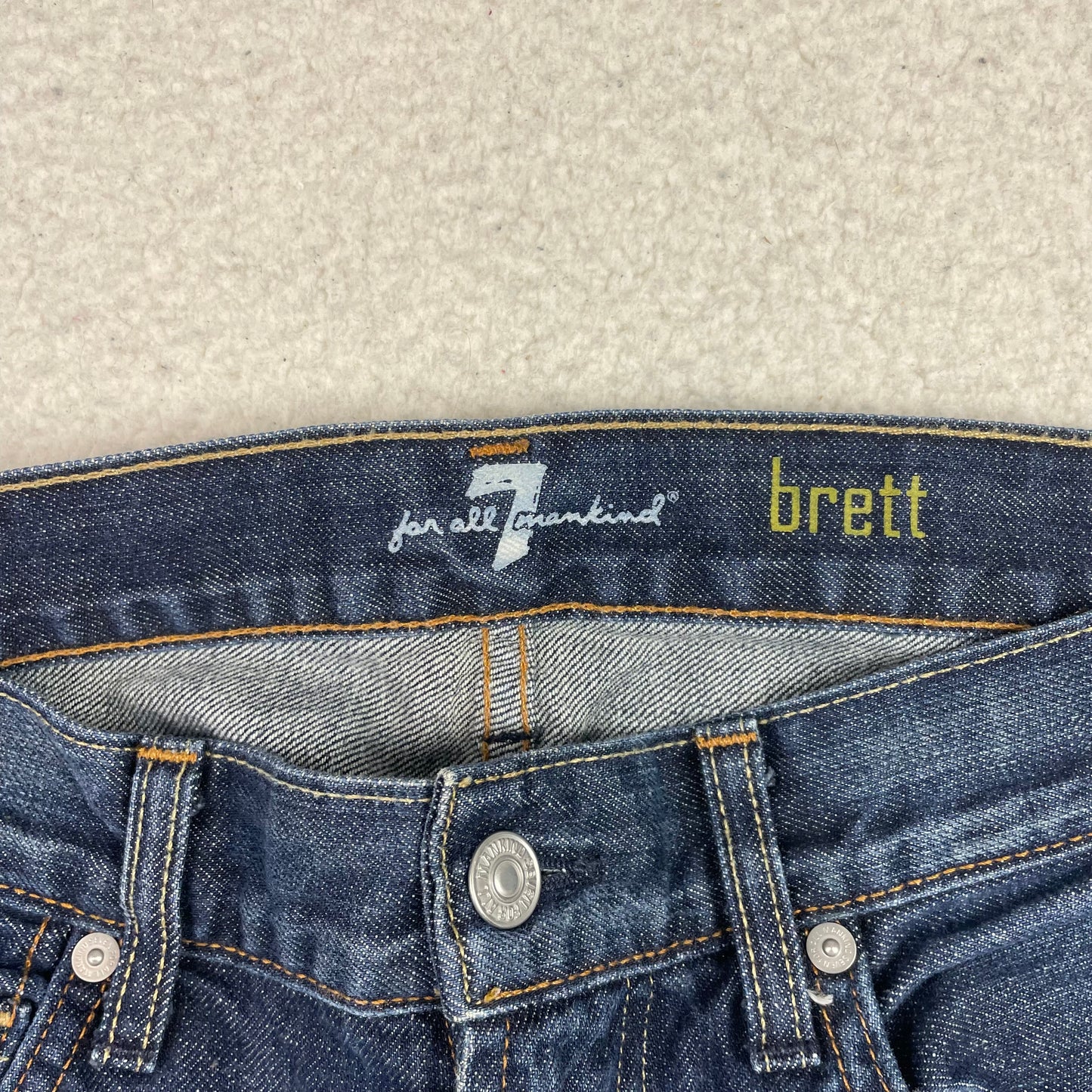 7 Seven For All Mankind Brett Dark Wash Bootcut Jeans
