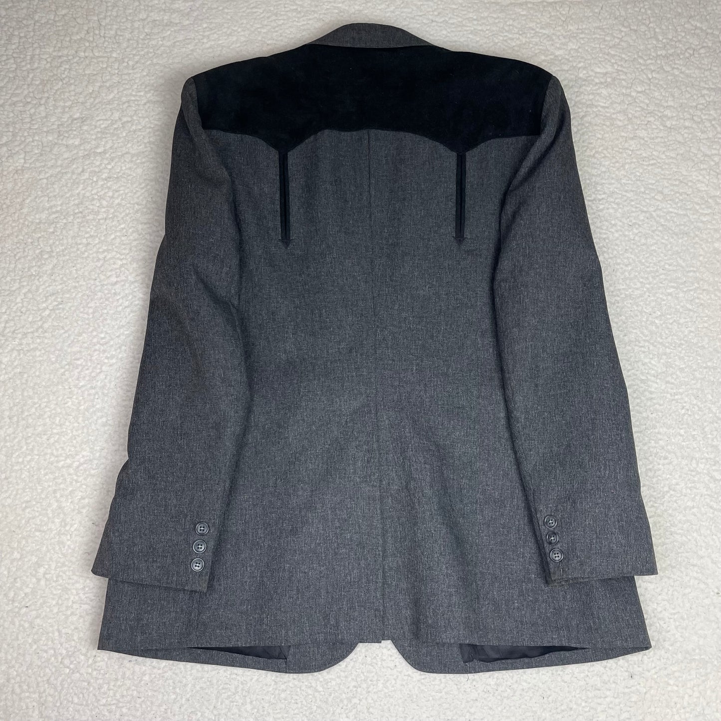 Vintage Circle S Dallas Texas Yoke Western Gray Blazer