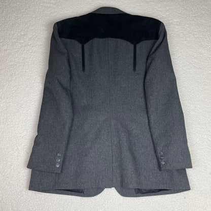 Vintage Circle S Dallas Texas Yoke Western Gray Blazer