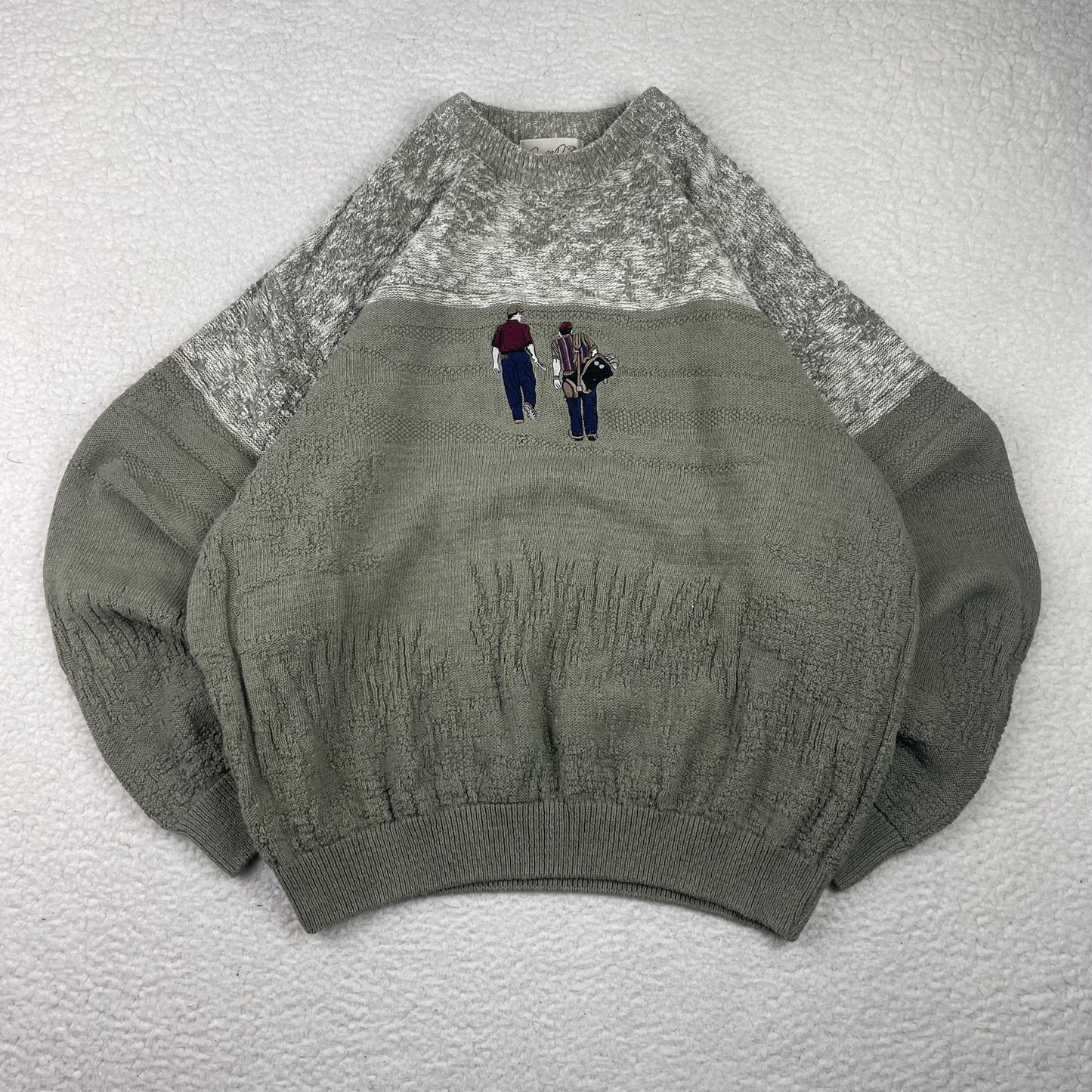 Vintage Arnold Palmer Golf Embroidery Graphic Sweater