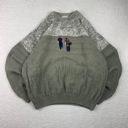 Vintage Arnold Palmer Golf Embroidery Graphic Sweater