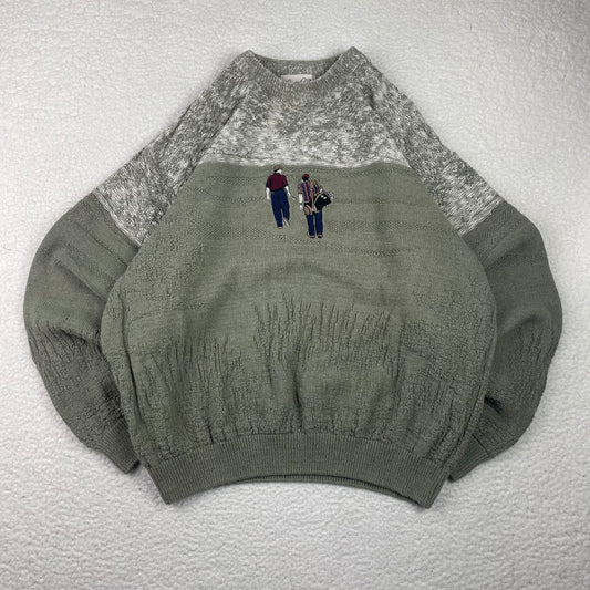 Vintage Arnold Palmer Golf Embroidery Graphic Sweater