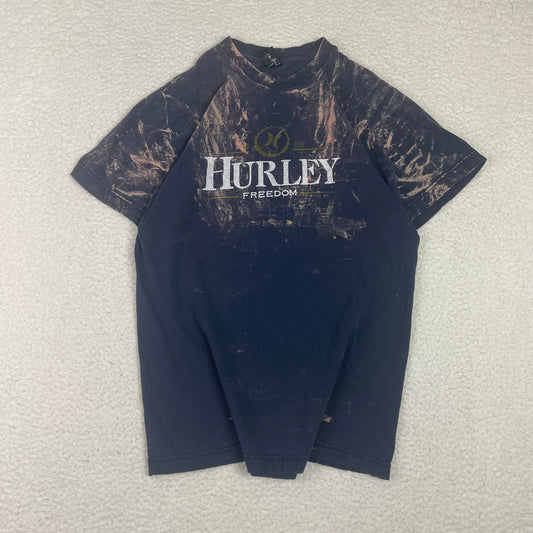 Vintage Hurley Y2K Distress Navy Blue Shirt