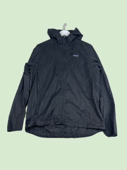 Patagonia Houdini Black Hooded Full Zip Windbreaker Jacket