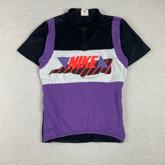 True Vintage Nike Purple Zip Up Cycling Jersey