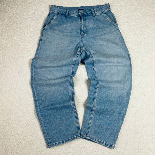 Vintage Uniqlo Light Wash Blue Barrel Oversized Jeans
