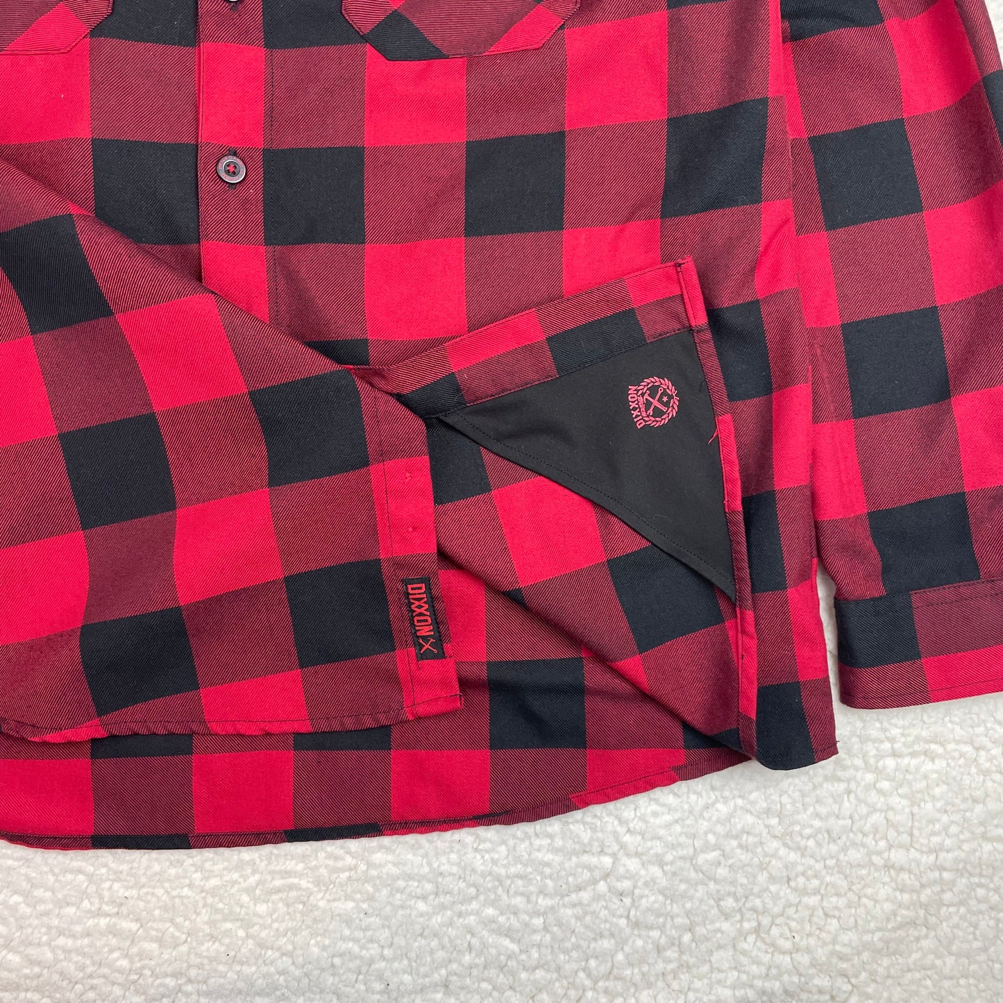 Dixxon Flannel Co Redrum Red Black Buffalo Plaid Button Up Shirt