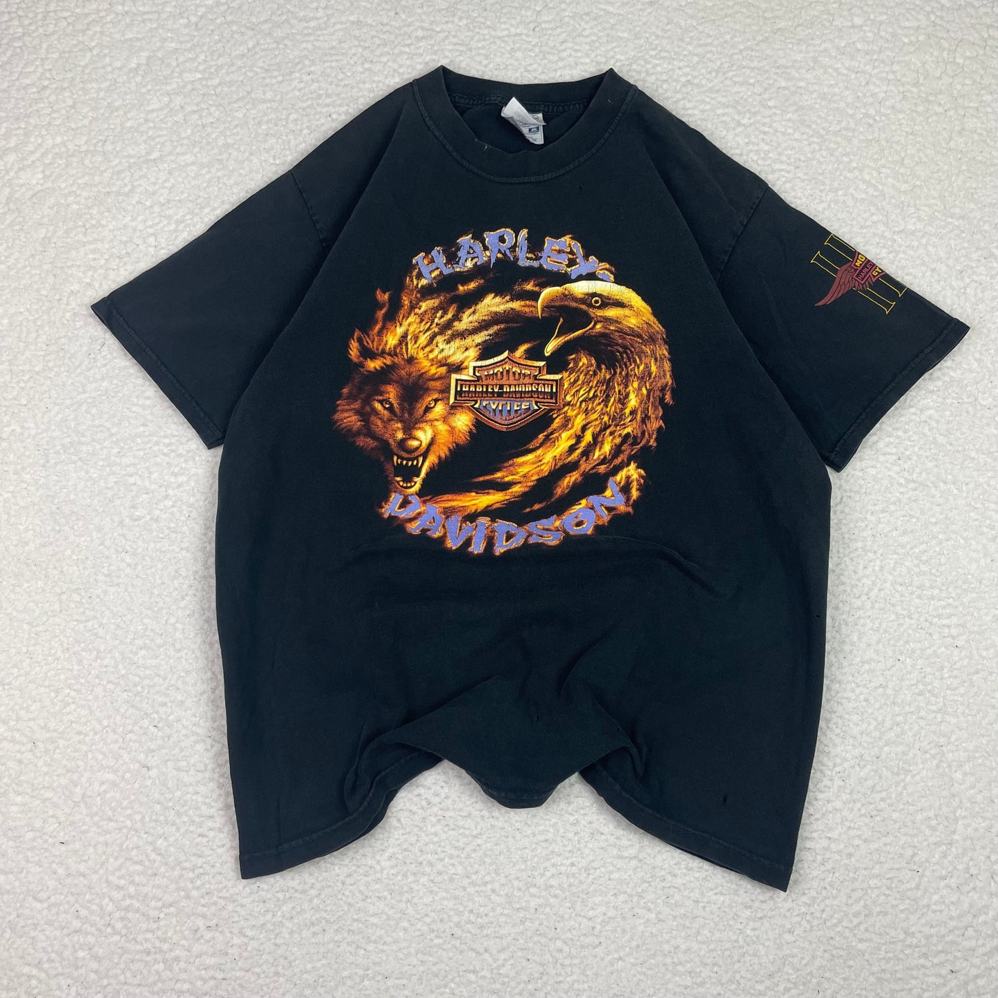 Vintage Harley Davidson Wolf Eagle Mazatlan Shirt