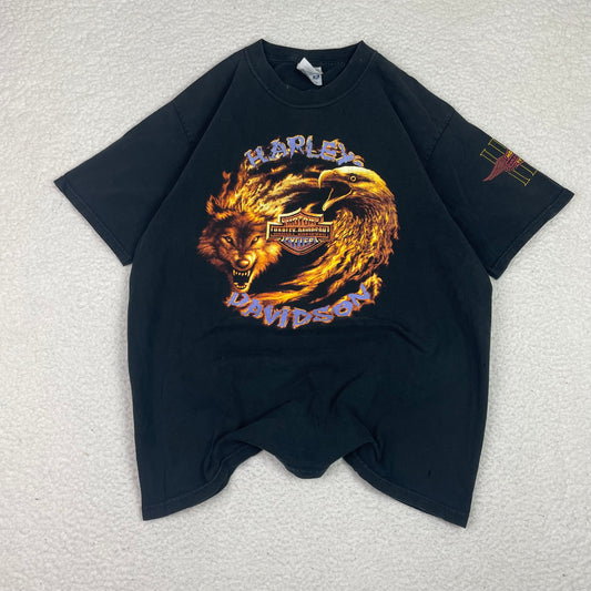 Vintage Harley Davidson Wolf Eagle Mazatlan Shirt