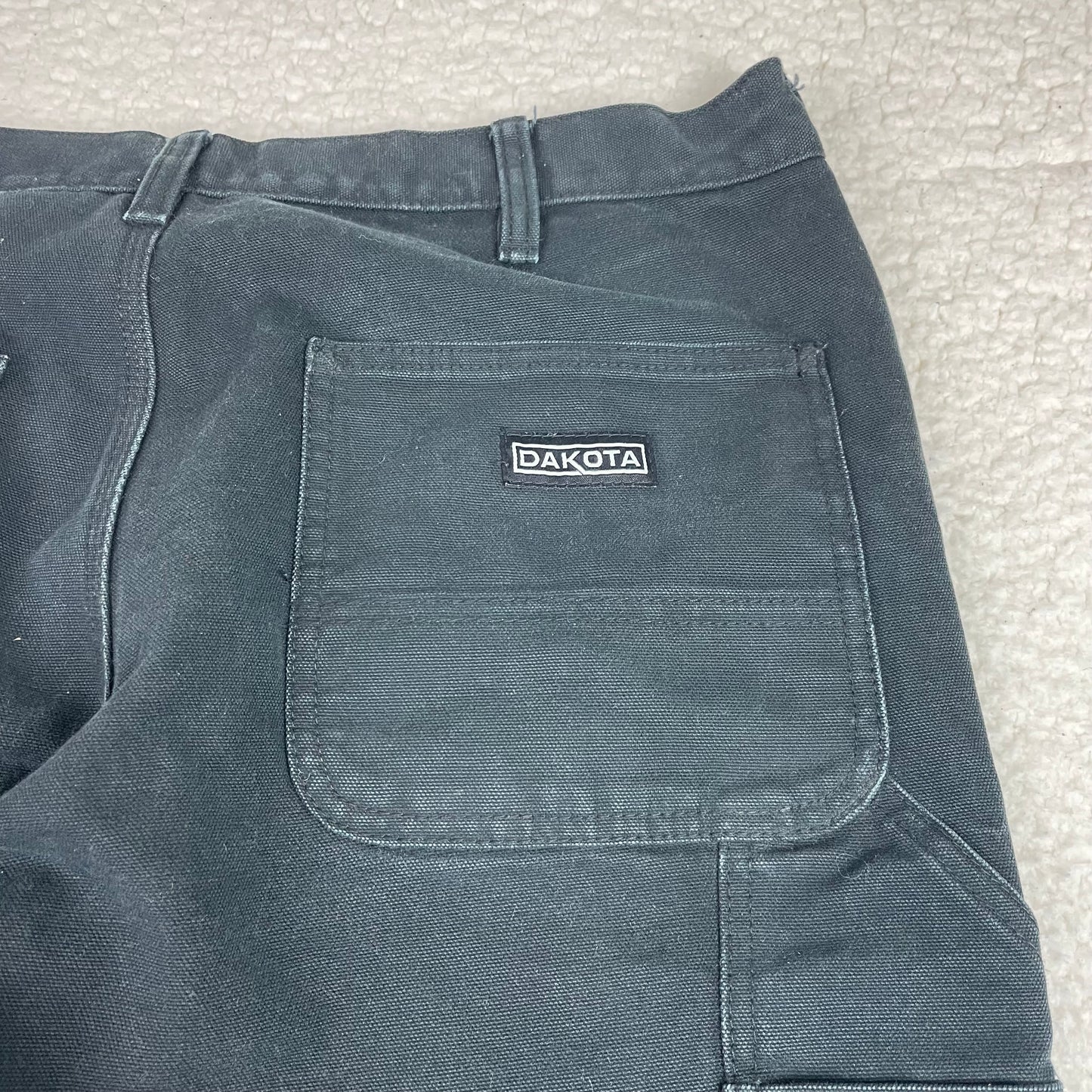Vintage Dakota Double Knee Black Carpenter Pants
