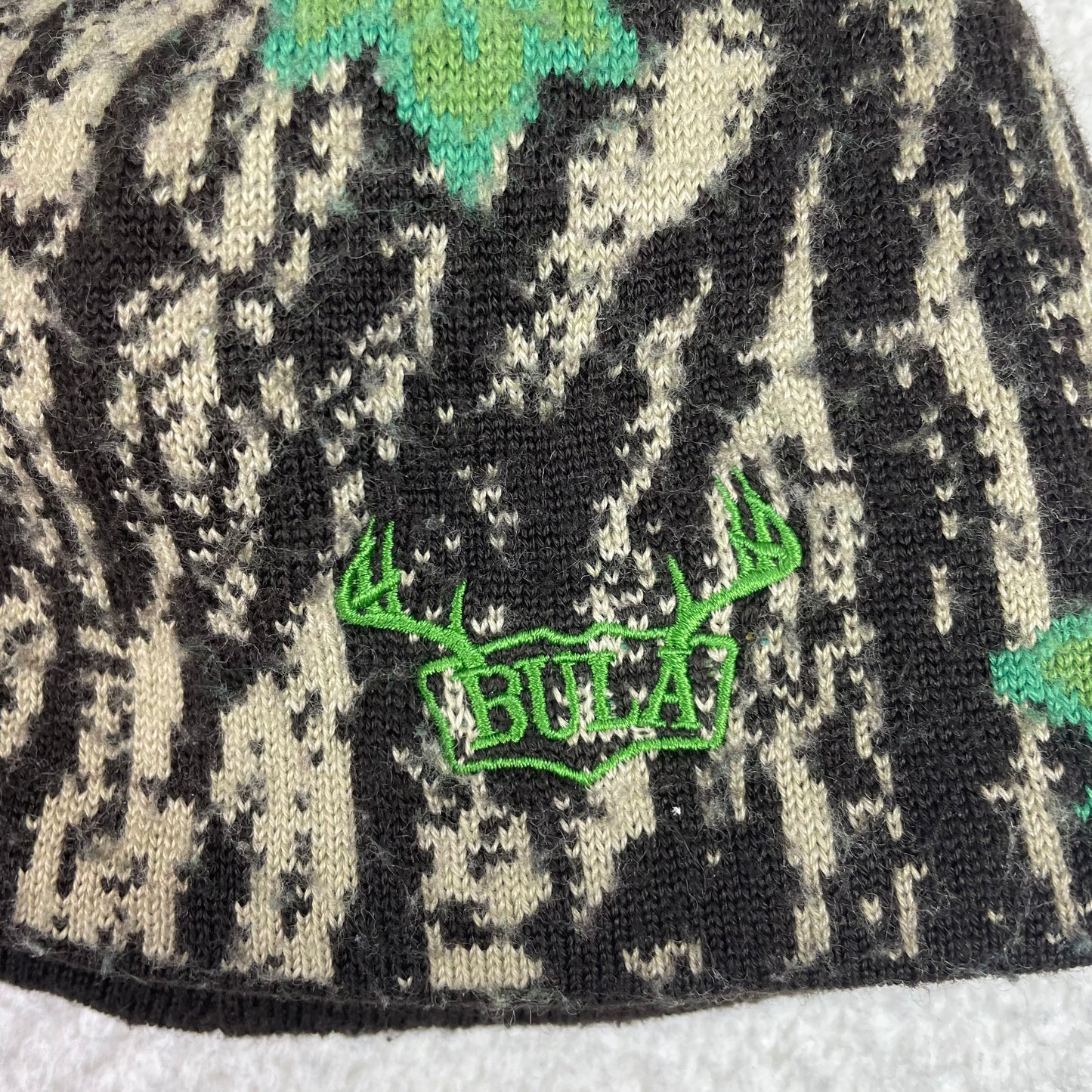 Vintage Bula Realtree Style Camo Brown Beanie Toque