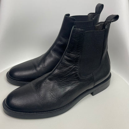Boemos Black Leather Chelsea Boots 43 Made In Italy