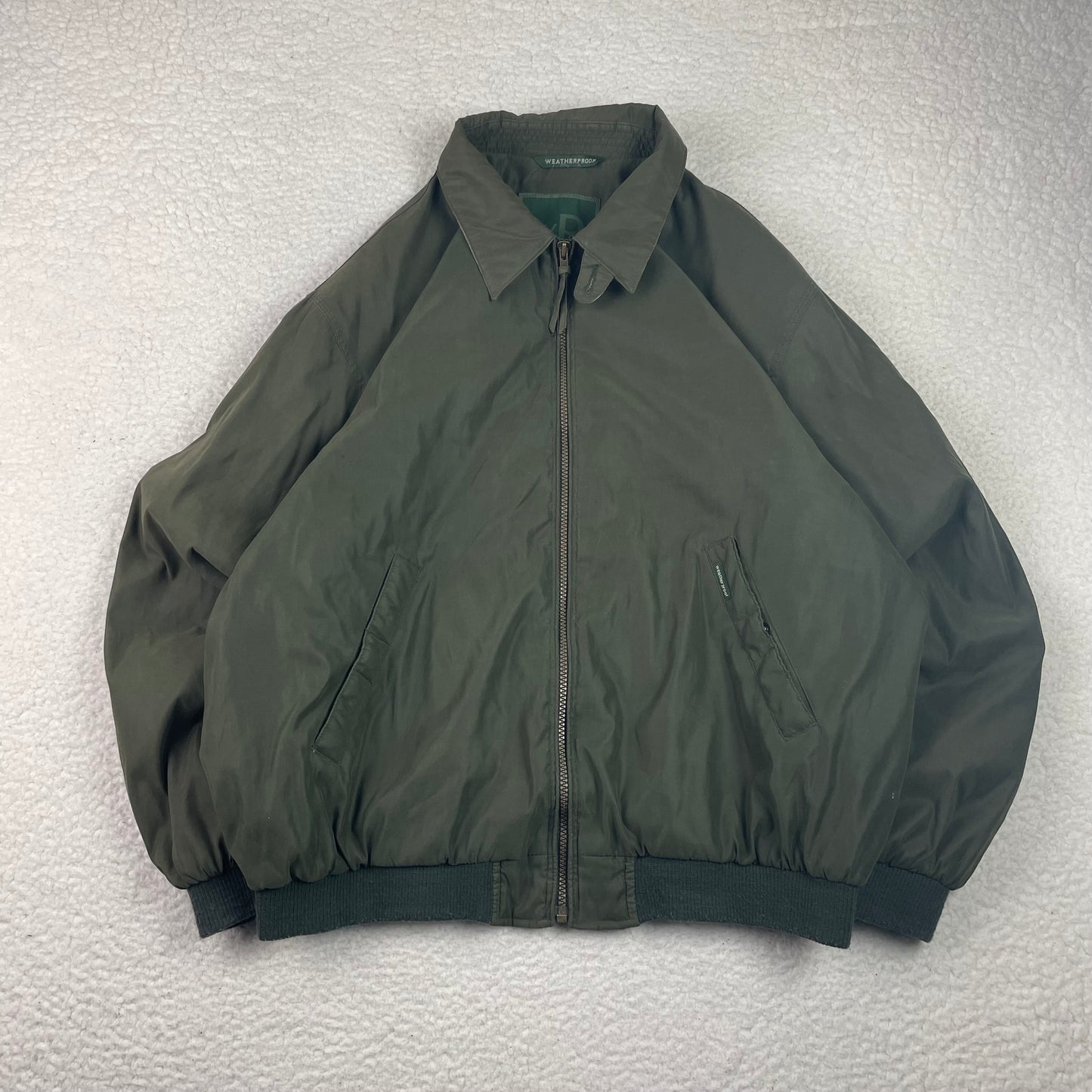 Vintage Weatherproof Army Sage Green Harrington Jacket