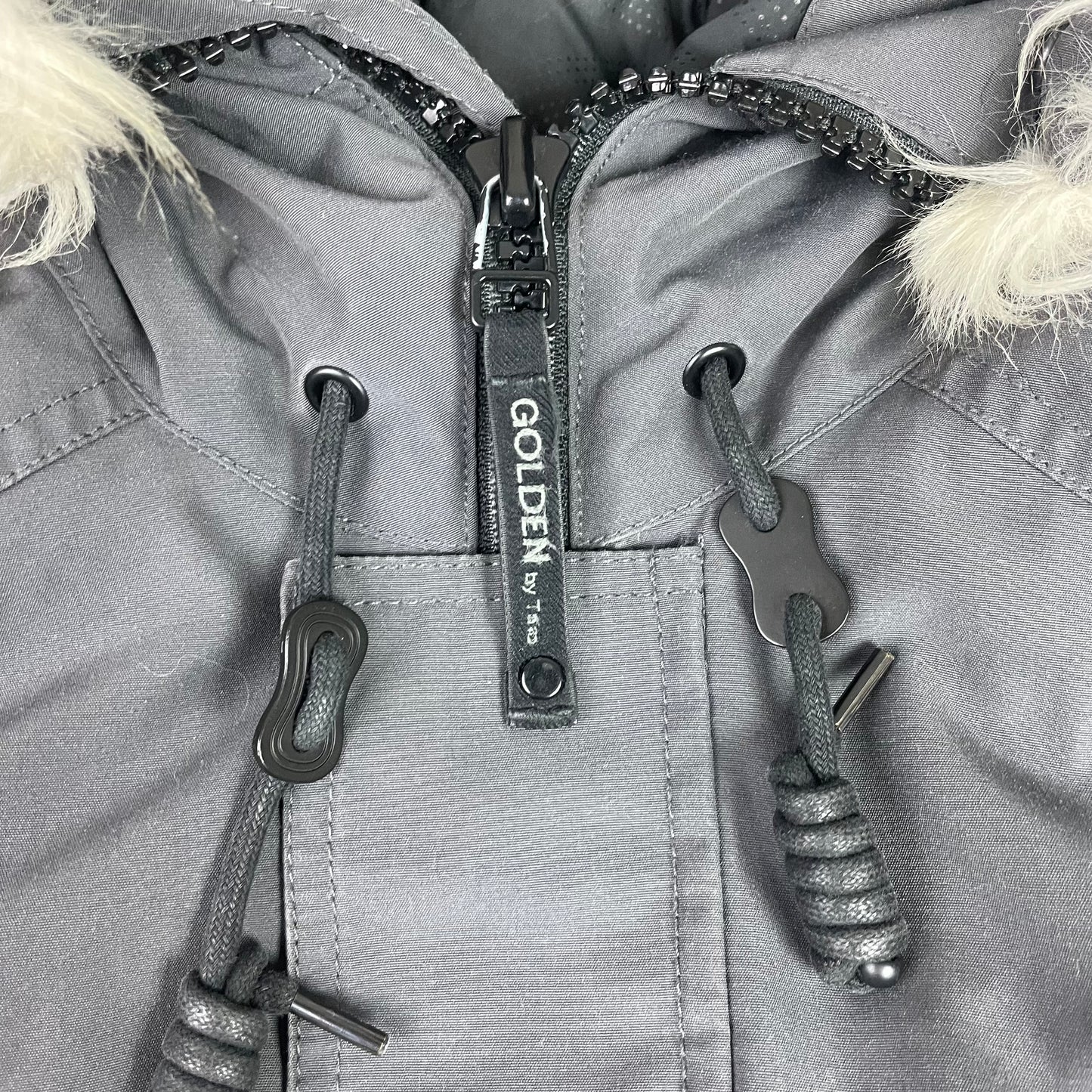 Tna Golden Bancroft Parka Altitude Series Grey Faux Fur Hood Jacket