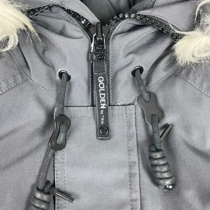 Tna Golden Bancroft Parka Altitude Series Grey Faux Fur Hood Jacket