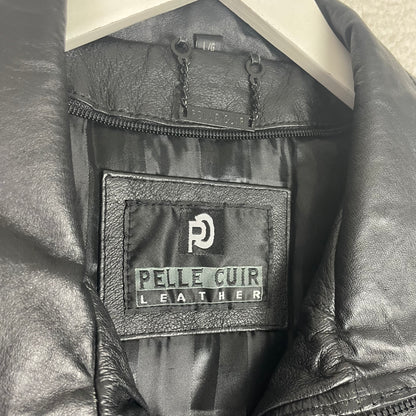 Pelle Cuir Genuine Leather Bomber Jacket
