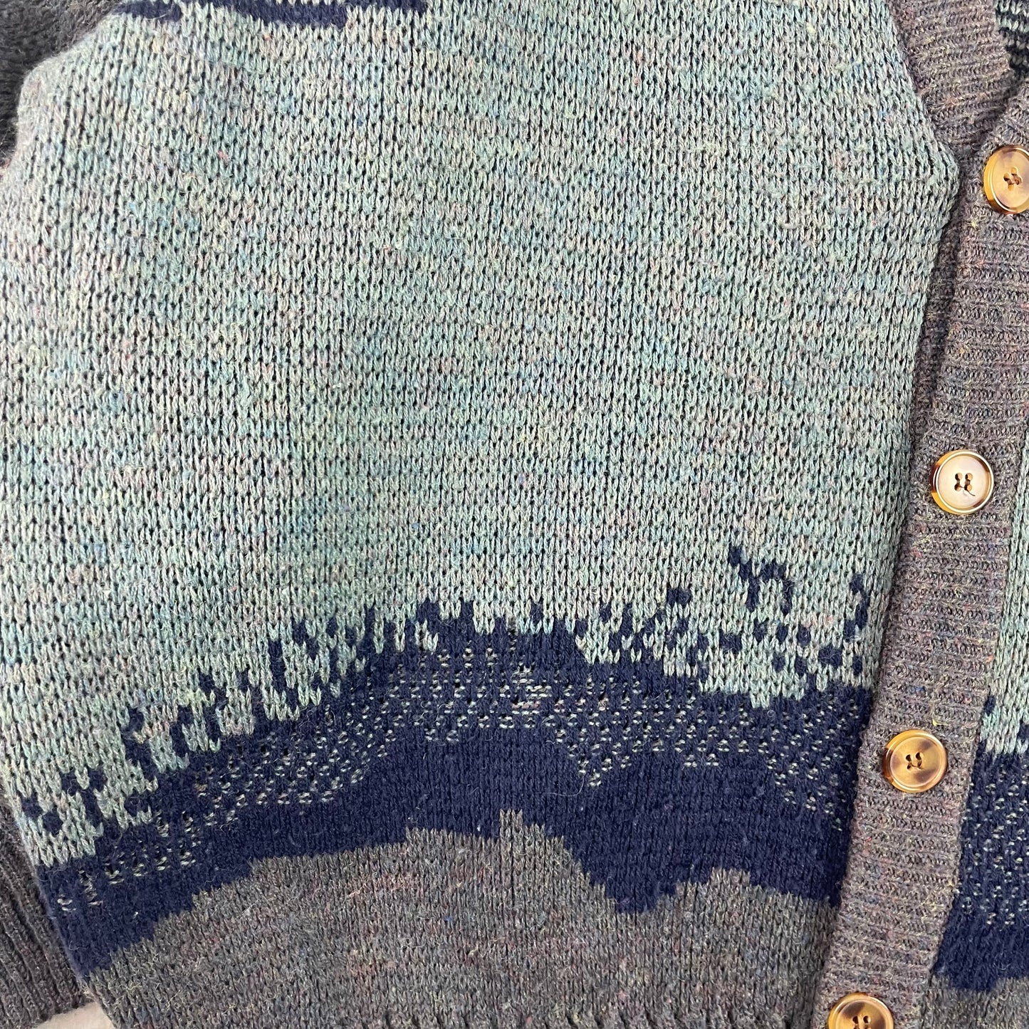 Vintage Arnold Palmer Golf Embroidery Indigo Cardigan Sweater