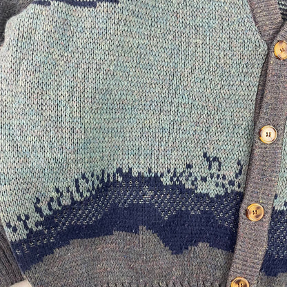 Vintage Arnold Palmer Golf Embroidery Indigo Cardigan Sweater